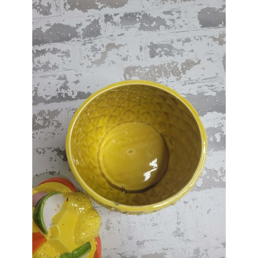 Vintage‎ 1970s Pineapple Cookie Jar Fruit Cara Creations Corp 1979